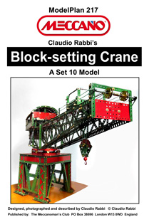 meccano block setting crane for sale